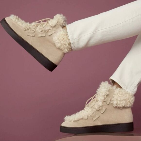 Vionic Splendid Oak sherpa suede ankle boots women’s shoe size 7.5 - Picture 1 of 15
